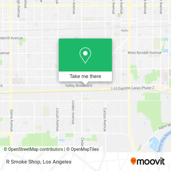 R Smoke Shop map