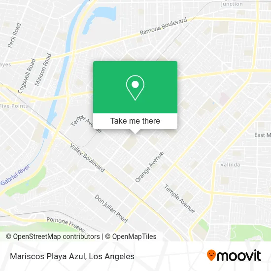 Mariscos Playa Azul map