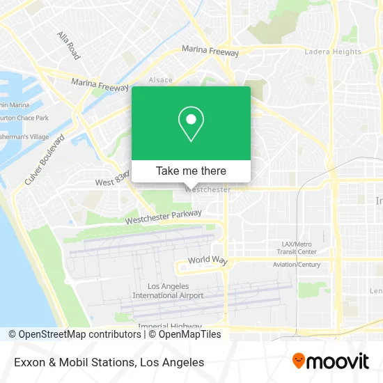 Exxon & Mobil Stations map