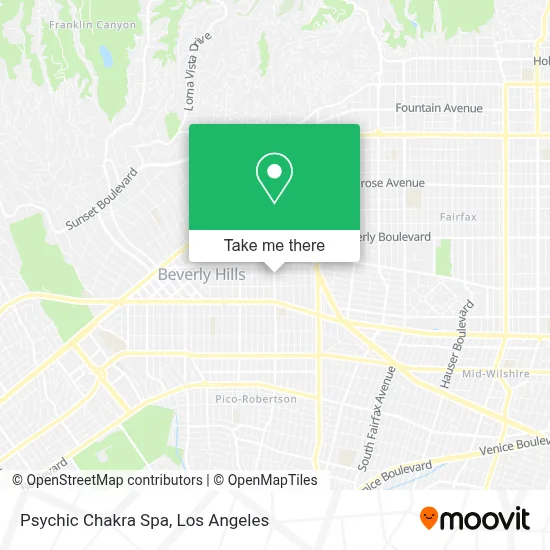 Psychic Chakra Spa map
