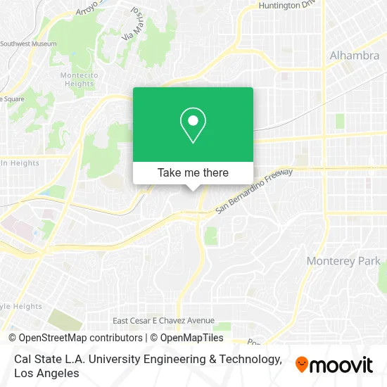 Cal State L.A. University Engineering & Technology map