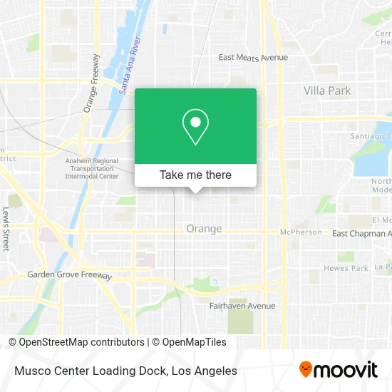 Musco Center Loading Dock map