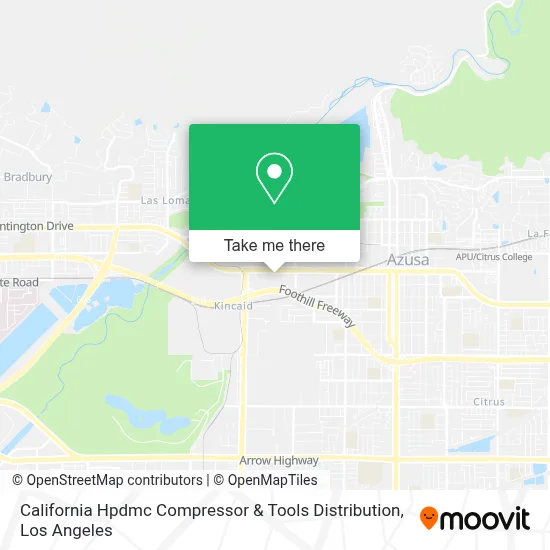 California Hpdmc Compressor & Tools Distribution map