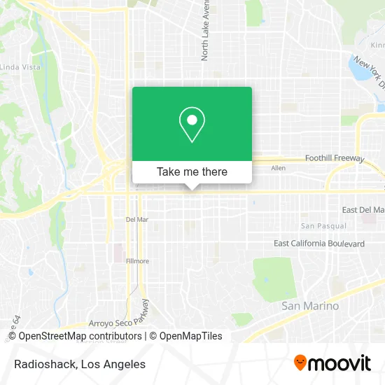 Radioshack map