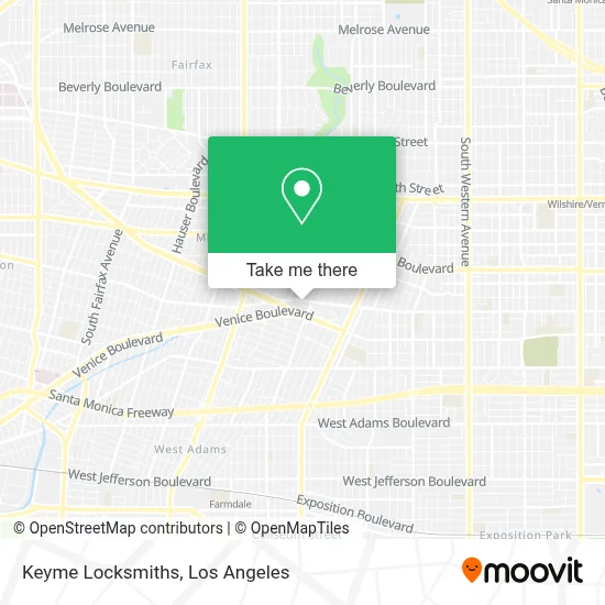 Keyme Locksmiths map