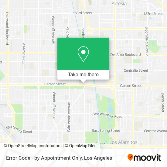 Error Code - by Appointment Only map
