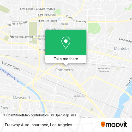 Freeway Auto Insurance map