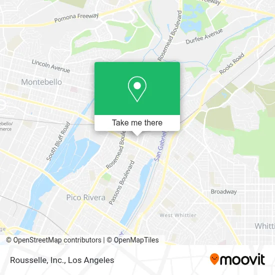 Rousselle, Inc. map