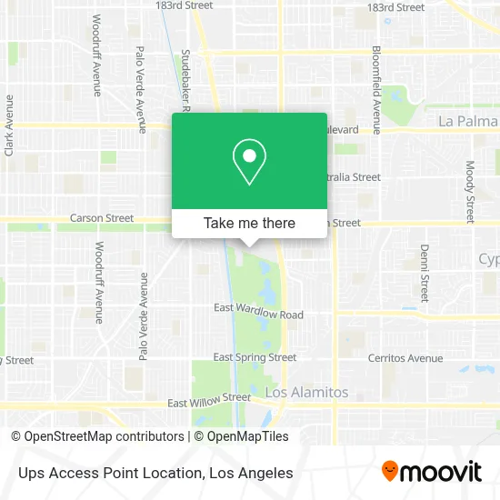 Ups Access Point Location map
