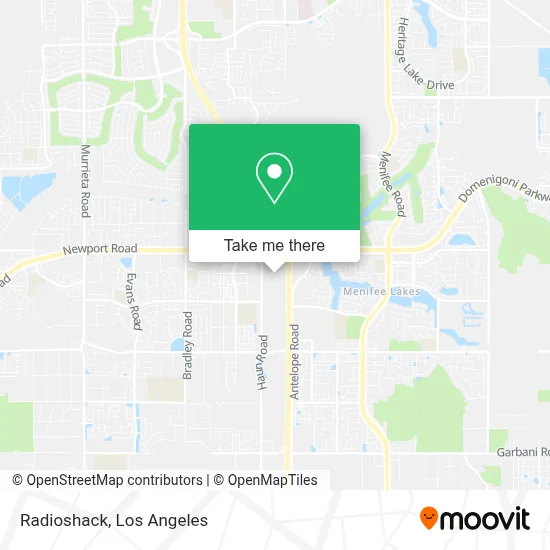 Radioshack map