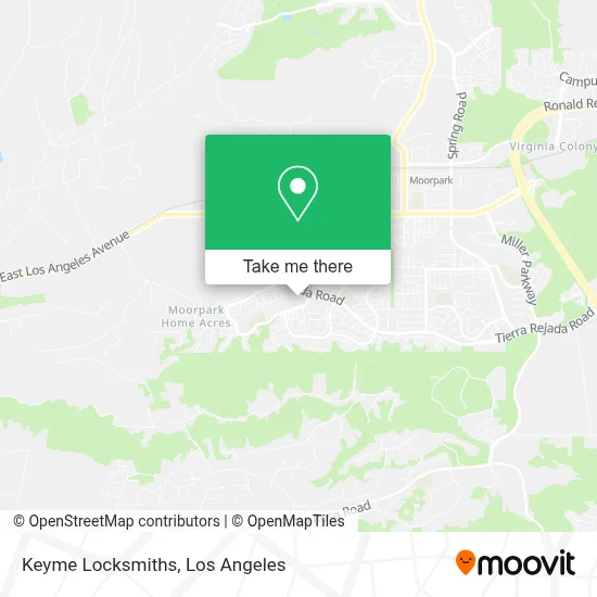 Keyme Locksmiths map