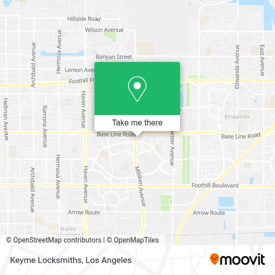 Keyme Locksmiths map