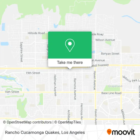 Rancho Cucamonga Quakes map