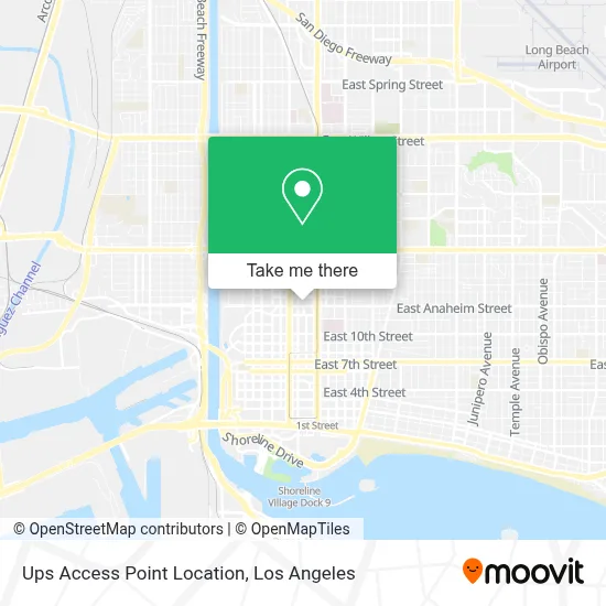 Ups Access Point Location map