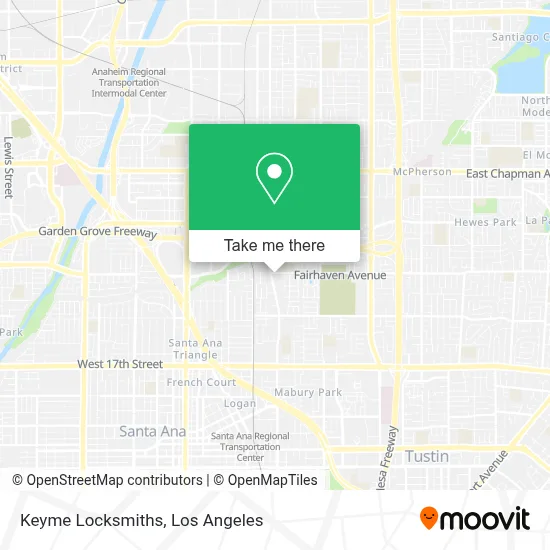 Keyme Locksmiths map