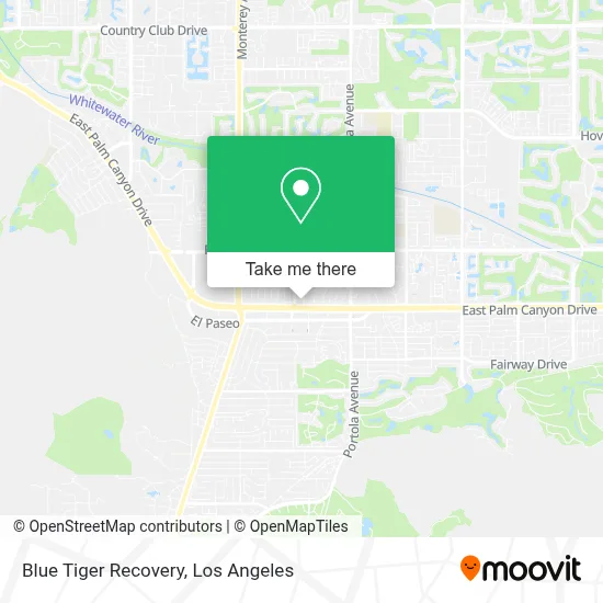 Blue Tiger Recovery map