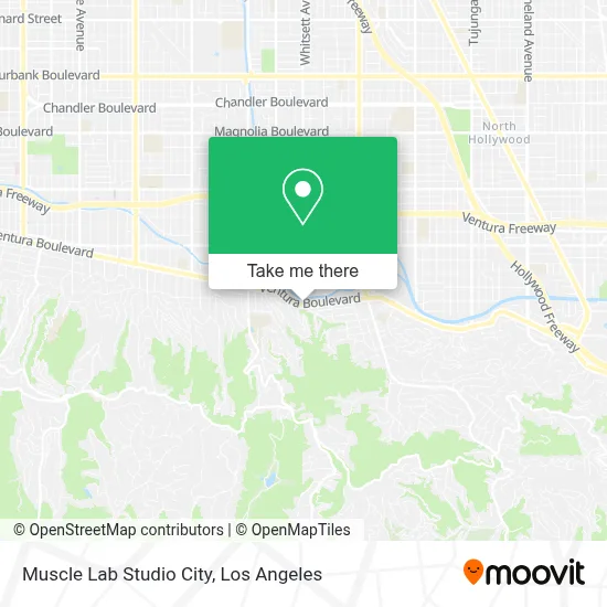 Muscle Lab Studio City map