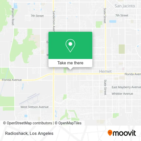 Radioshack map