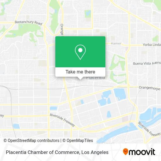 Placentia Chamber of Commerce map