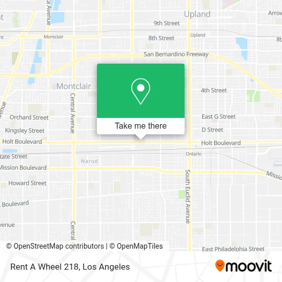 Rent A Wheel 218 map