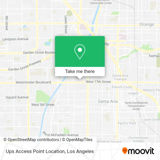 Ups Access Point Location map