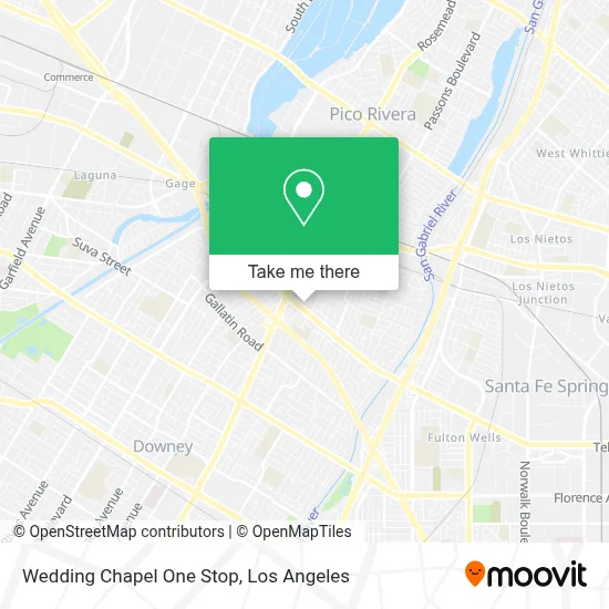 Wedding Chapel One Stop map