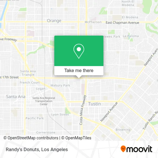 Randy's Donuts map