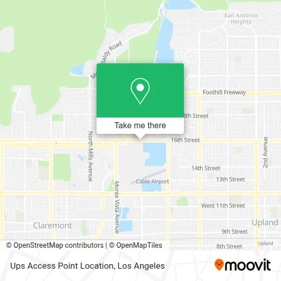Ups Access Point Location map