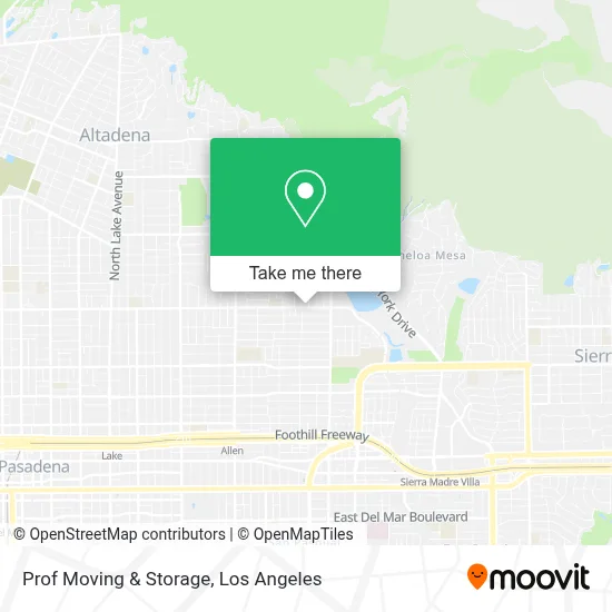 Prof Moving & Storage map