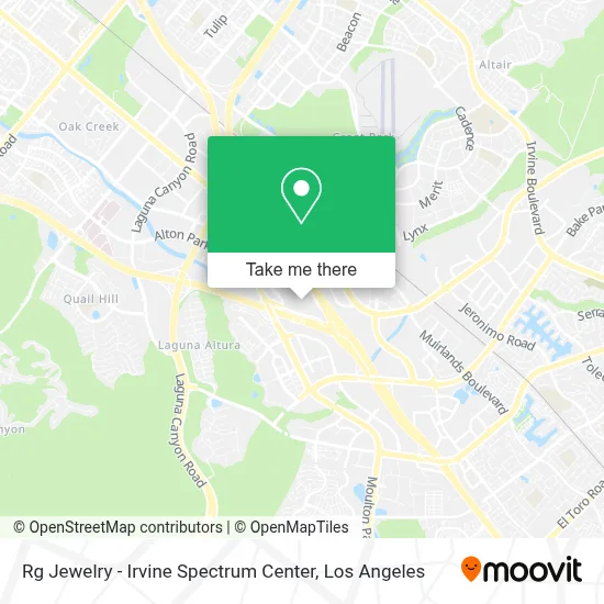 Rg Jewelry - Irvine Spectrum Center map