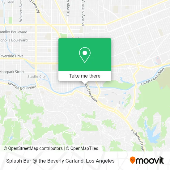 Splash Bar @ the Beverly Garland map