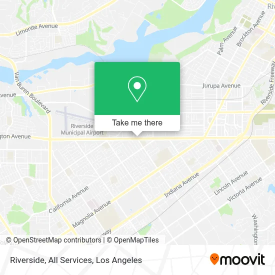 Riverside, All Services map