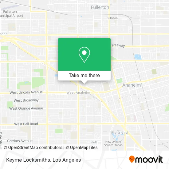 Keyme Locksmiths map