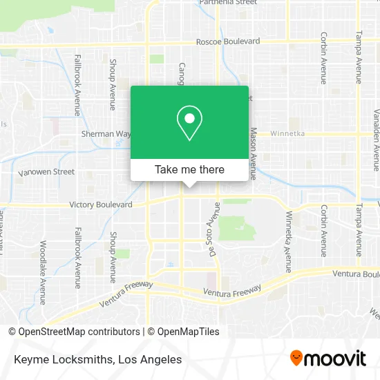 Keyme Locksmiths map