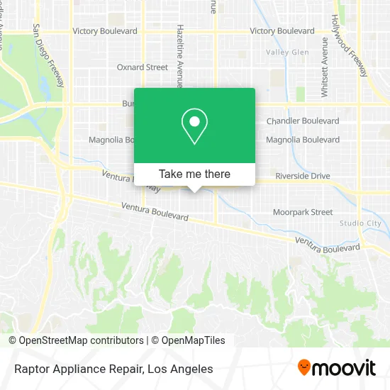 Raptor Appliance Repair map