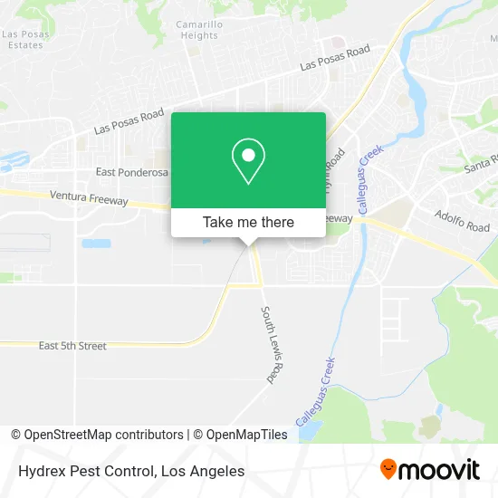 Hydrex Pest Control map
