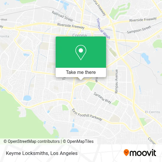 Keyme Locksmiths map