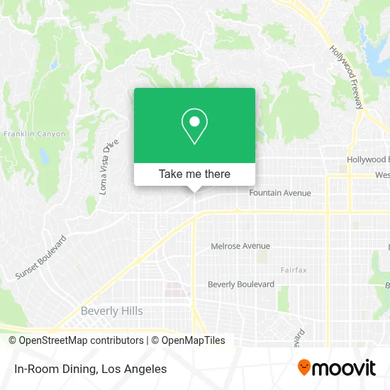 In-Room Dining map