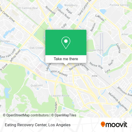 Eating Recovery Center map