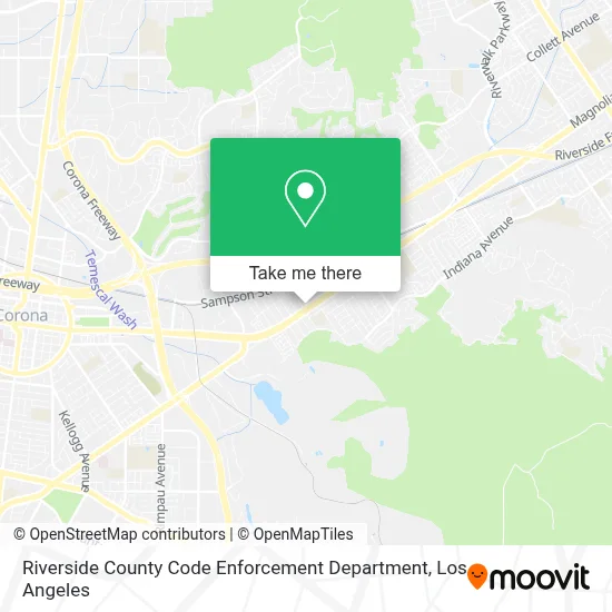 Riverside County Code Enforcement Department map
