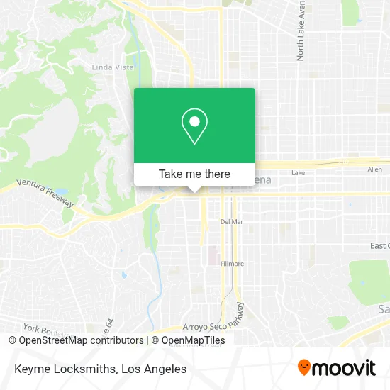 Keyme Locksmiths map