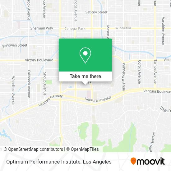Optimum Performance Institute map