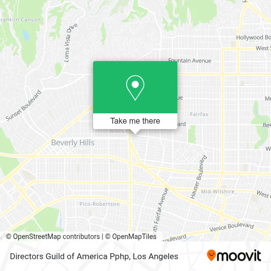 Directors Guild of America Pphp map