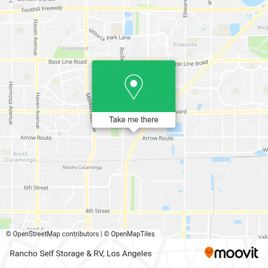 Rancho Self Storage & RV map