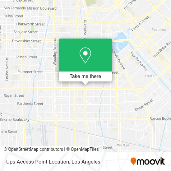Ups Access Point Location map