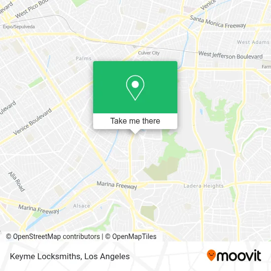 Keyme Locksmiths map