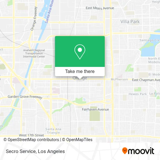 Secro Service map