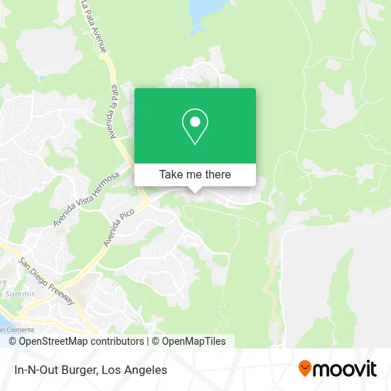 In-N-Out Burger map