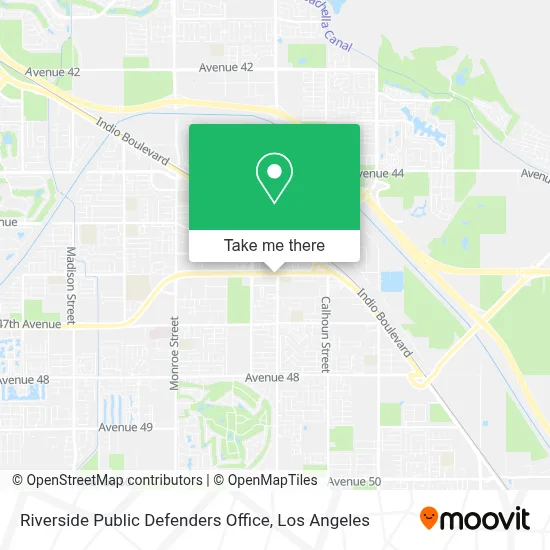 Riverside Public Defenders Office map