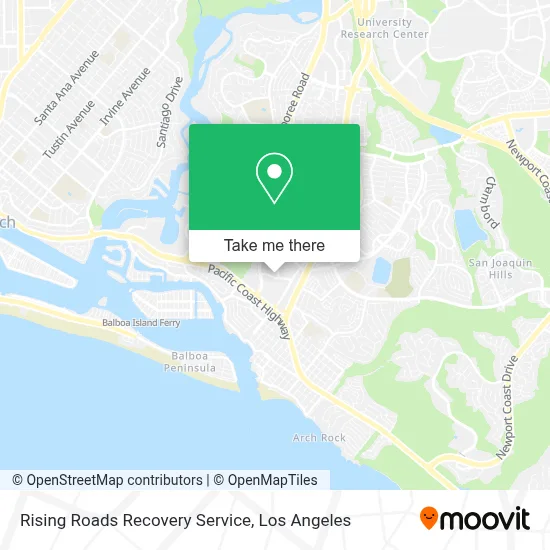 Rising Roads Recovery Service map